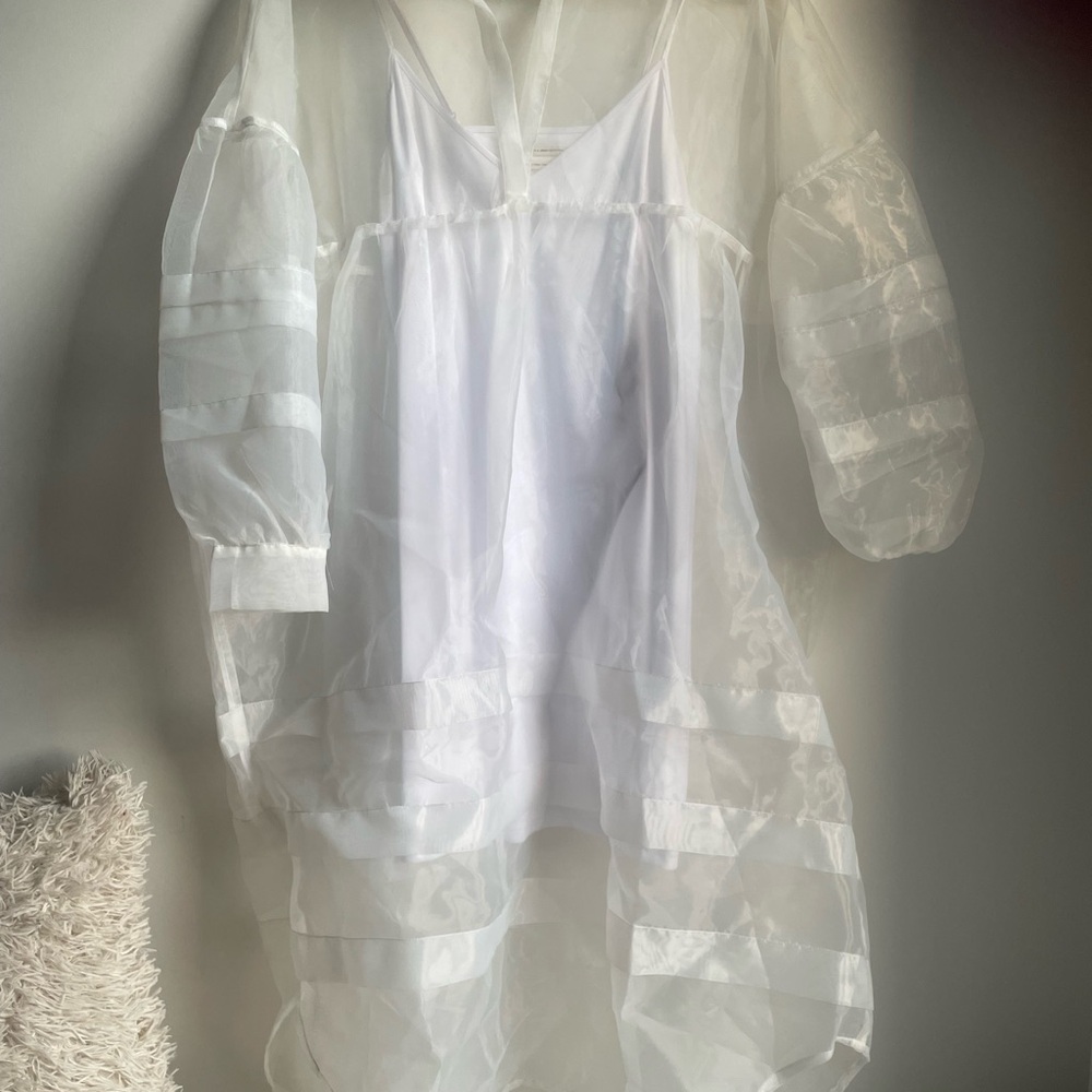 Sheer White Layered Dress